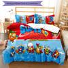 3pcs Superthings2 pattern bedding set duvet cover set includes duvet cover &pillowcases, perfect all season bedroom decoration & gift