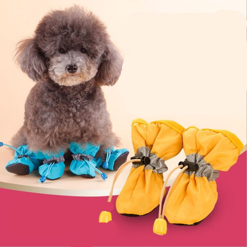 Teddy Dog & Puppy Non-slip Rain Boots - Cute Pet Shoes for Walking
