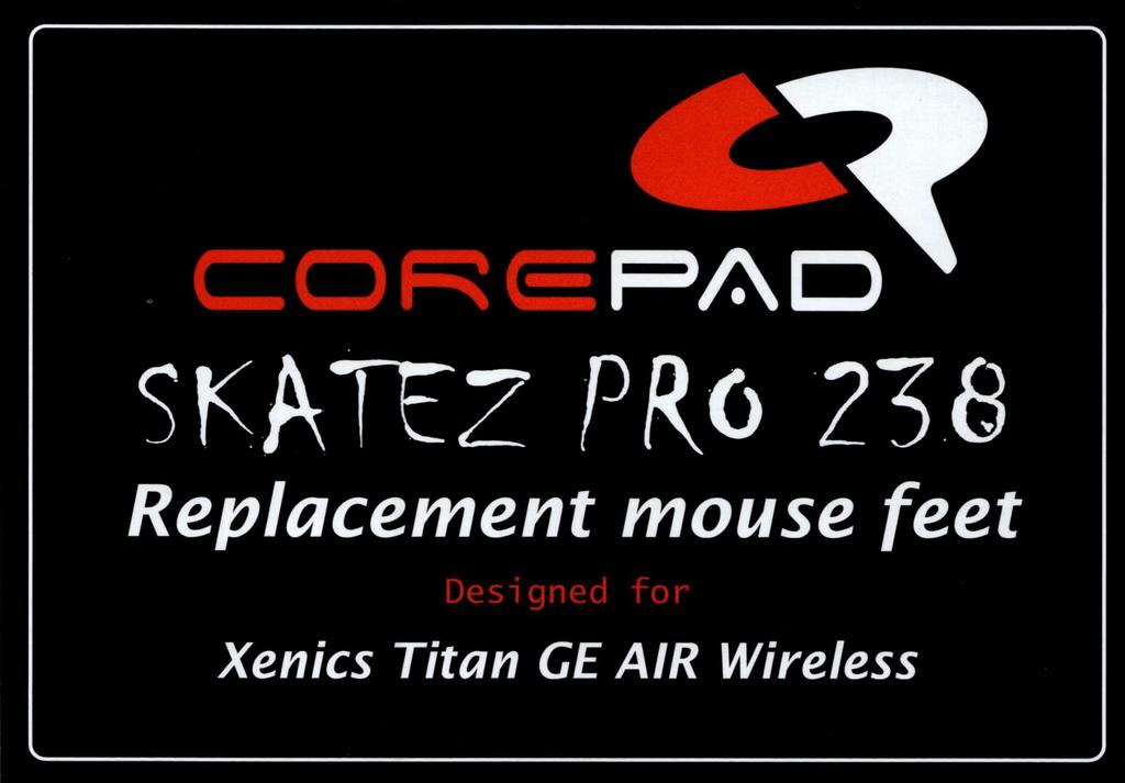 Corepad Skatez PRO Xenics Titan Mouse Soles for GE AIR Wireless (2-Pack)