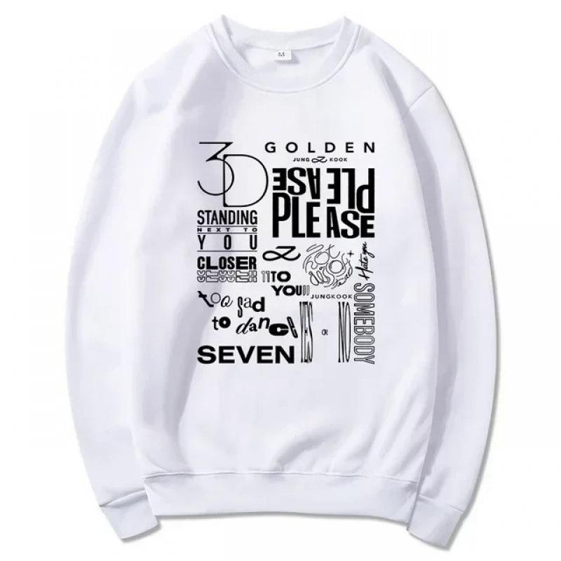 JungKook Golden Hoodie Women Harajuku Hoodie