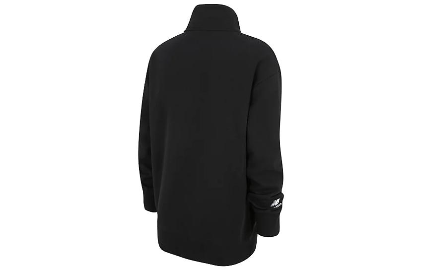 Men's New Balance Sweatshirts Men's Black Stand Collar Moderate Regular