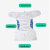 Washable Leak-Proof Velcro Adult Incontinence Pull-Up Diapers