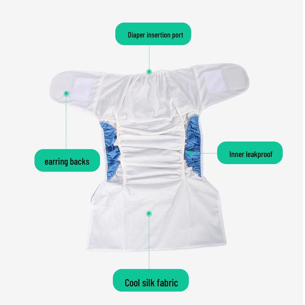 Washable Leak-Proof Velcro Adult Incontinence Pull-Up Diapers