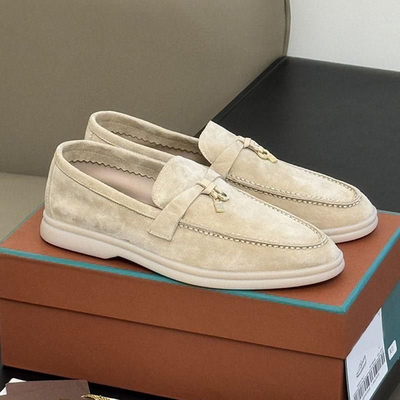 European Bean Shoes Soft Sole Cowhide