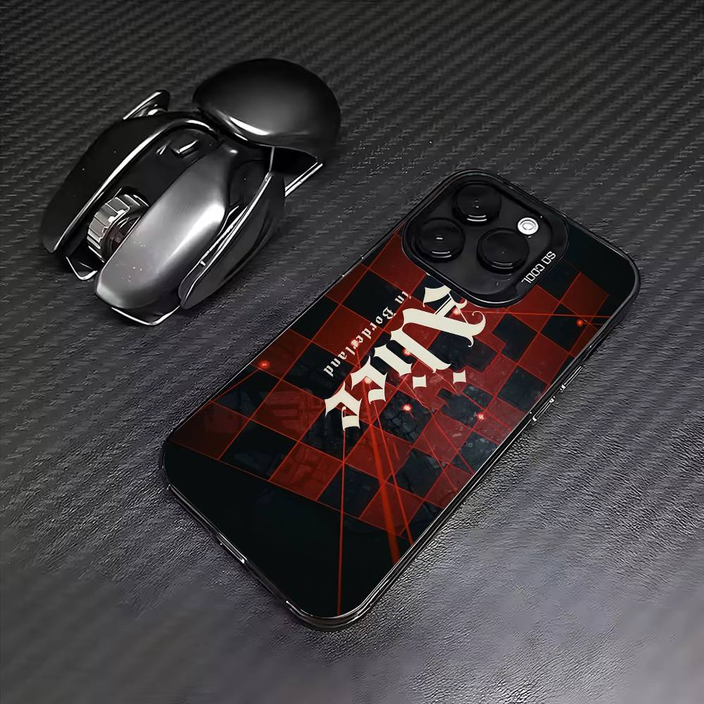 Hot TV Alice In Borderland Phone Case For iPhone17,16,15,14,13,12,11 Plus,Pro Max Colored Silver Plated Inside Cover