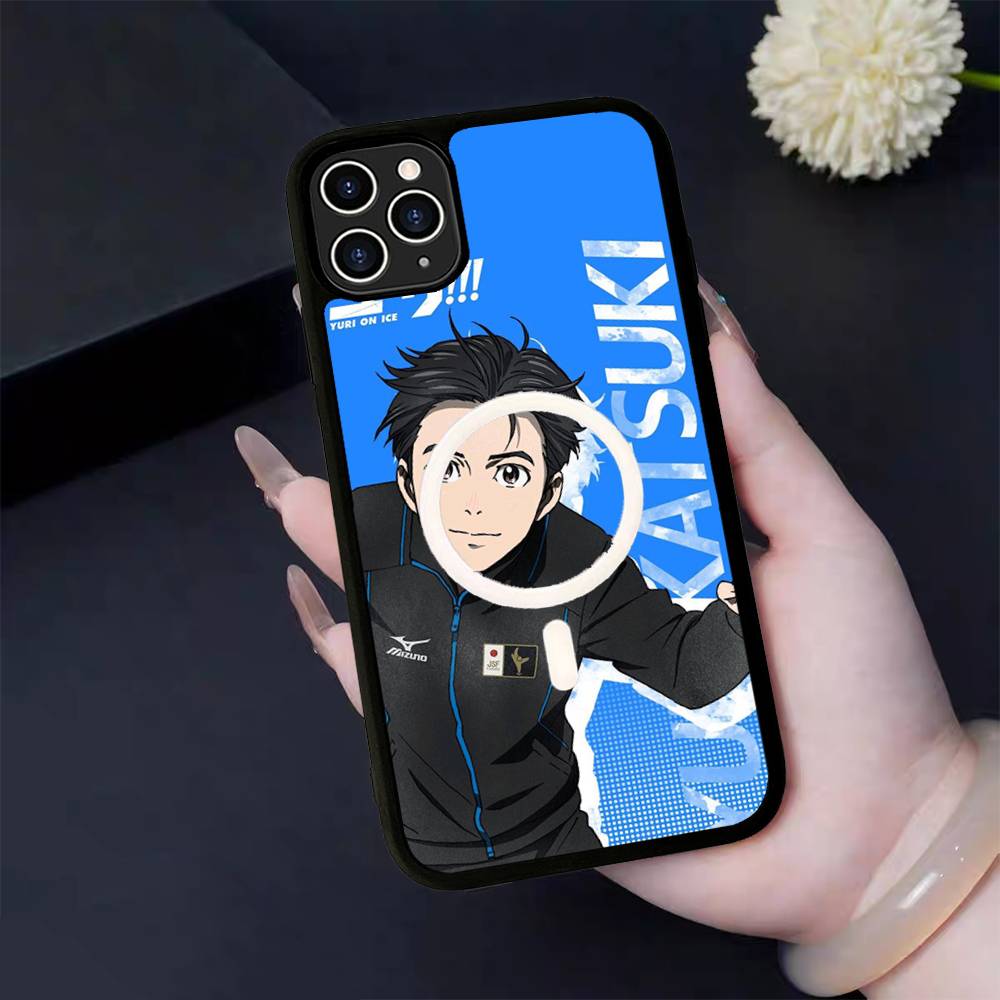 Sports Anime YURI On ICE BL For Magsafe Magnetic Wireless Phone Case For IPhone 11 12 13 14 15 16 17 Pro Max Plus Cover