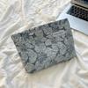 Pink Floral Embossed Portable Bag, Stylish Beautiful Cosmetic Bag, Large Capacity Simple Storage Bag, Suitable for Everyday Use