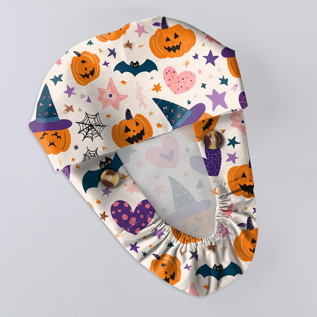 Șapcă de lucru cu imprimeu de Halloween la modă, șapcă casual pentru femei, șapcă de spălat, șapcă Baotou