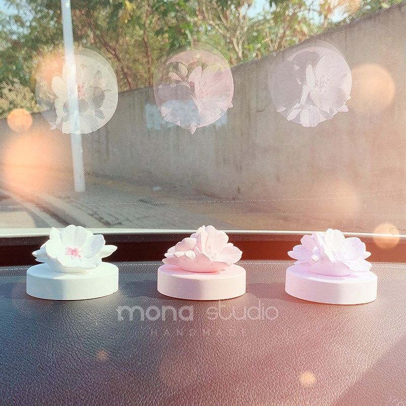 

Internet Celebrity Auto Perfume Fragrance Romantic Cherry Blossoms Car Decoration Air Outlet Fragrant Stone Car Interior Ornaments Goddess Style Default Is Unscented, Free Perfume