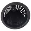 Black Grater For Vegetables, Fruit, Cheese 3-Sided Steel Grater