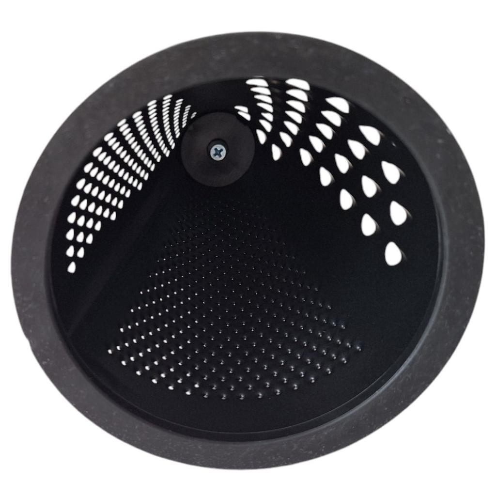 Black Grater For Vegetables, Fruit, Cheese 3-Sided Steel Grater