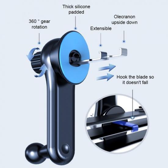 SEAMETAL Car Phone Holder Universal Car Mount for iPhone Samsung Cell Phone GPS