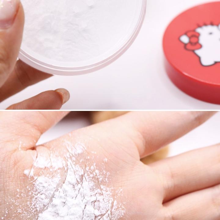 Baza pod makijaż Puder wykończeniowy Edycja Hello Kitty (Kontrola wydzielania sebum, Zmniejszanie porów)