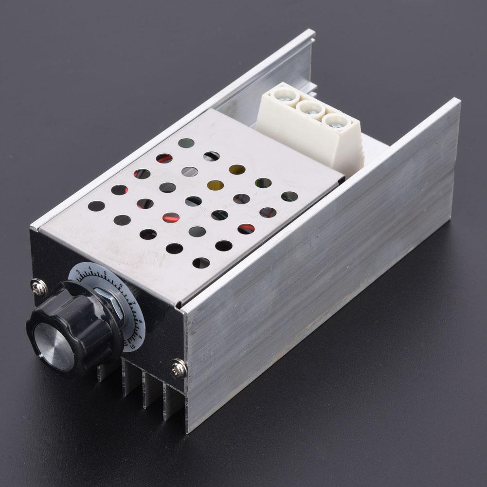 10000W 220V SCR AC Electronic Voltage Regulator Dimming Speed Regulation Thermostat with shell