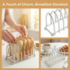Easy To Clean Bread Rack Durable Bread Holder Carry Stand Toast Rack  Kitchen Organizer