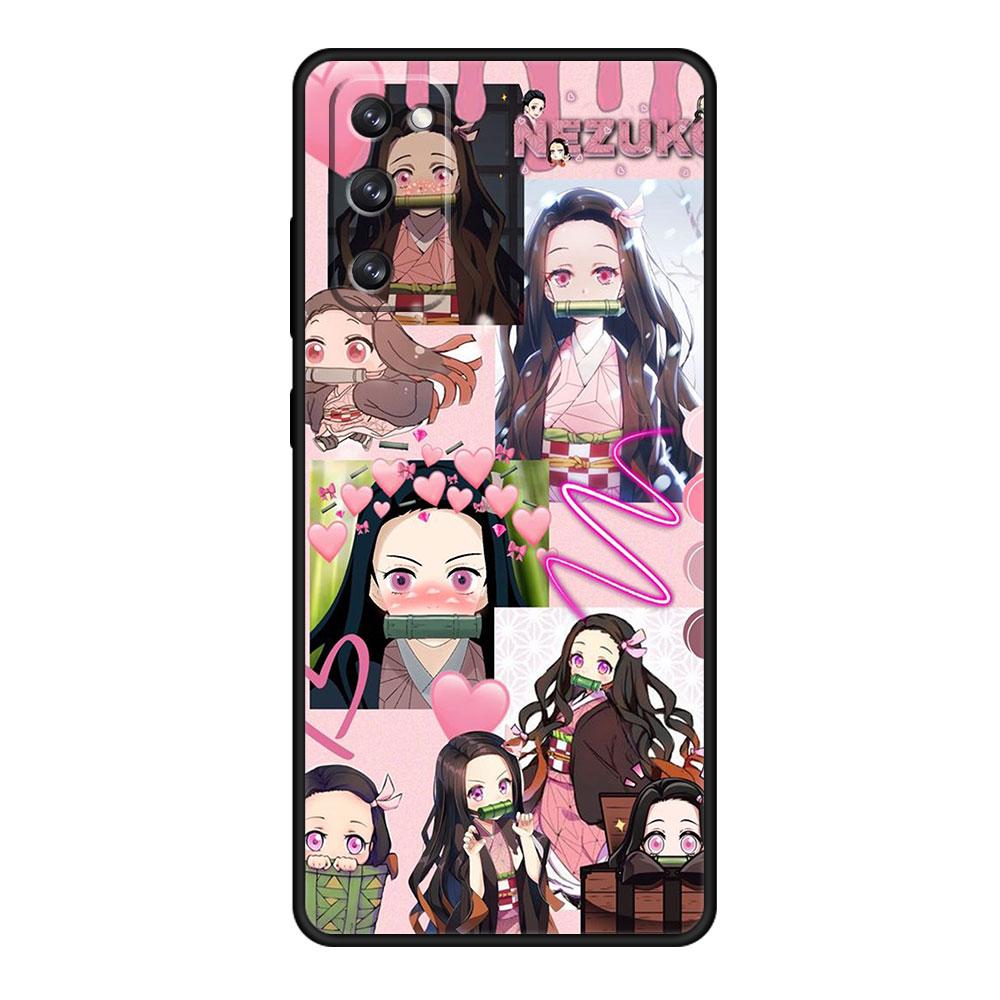 Fall Dämon Slayer Nezuko Anime Für Samsung S9 S10 S8 S22 Ultra 5G S20 FE 2022 S10e S7 S21 Plus Mobiltelefon