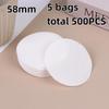 100/500Pcs 51/53/54/58Mm Unbleached Espresso Filter Coffee Paper Filter Puck Screen Portafilter Paper For Breville Barista