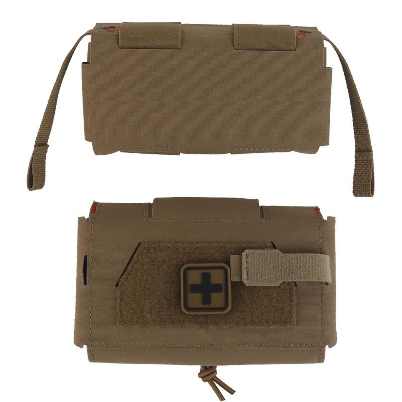 Compact V3 GEN3 Trauma Pouch, Camo MD2 IFAK Tactical First Aid Bag, Medical Utility Pouch For Hunting Vest Plate Carrier Waist Belt Gear