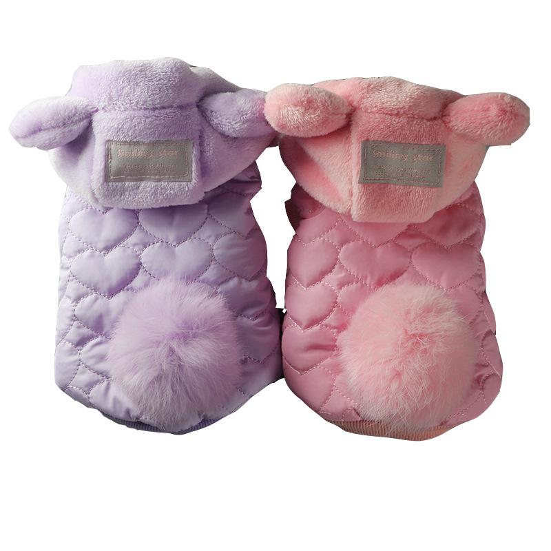 Dog Clothing Winter Pet Coat Jacket Hoody Outfit Cat Chihuahua Yorkie Puppy Costume Apparel Poodle Bichon Pomeranian Pet Clothes