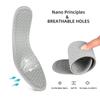 3 Pairs Breathable Shoe Insoles Inserts Trimmable Soft Cushioning Walking Comfort Sport Insoles Shock Absorbing