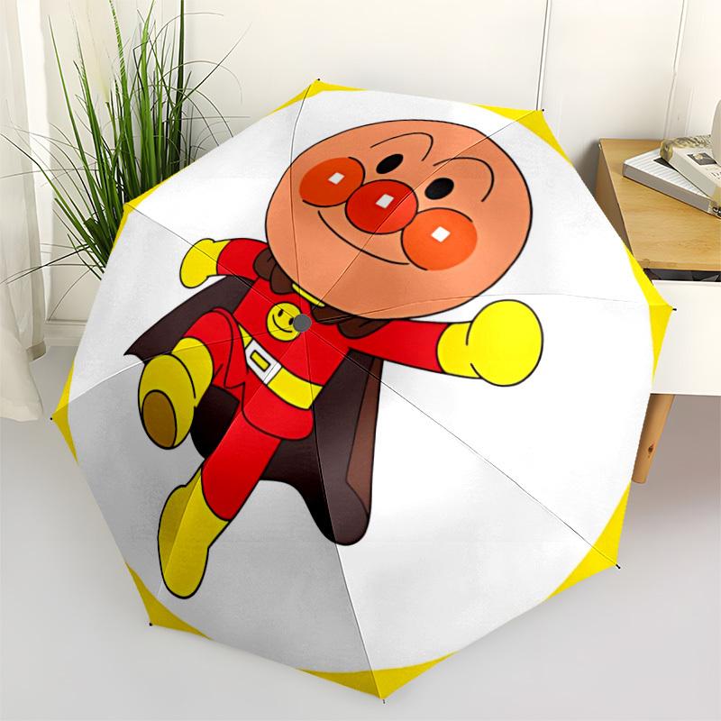 1pc Anpanman Auto Personality Personality Cute Personality Umbrella Durable Iron Frame & Plastic Handle, Gift for Men & Women, Sturdy Construction, Be