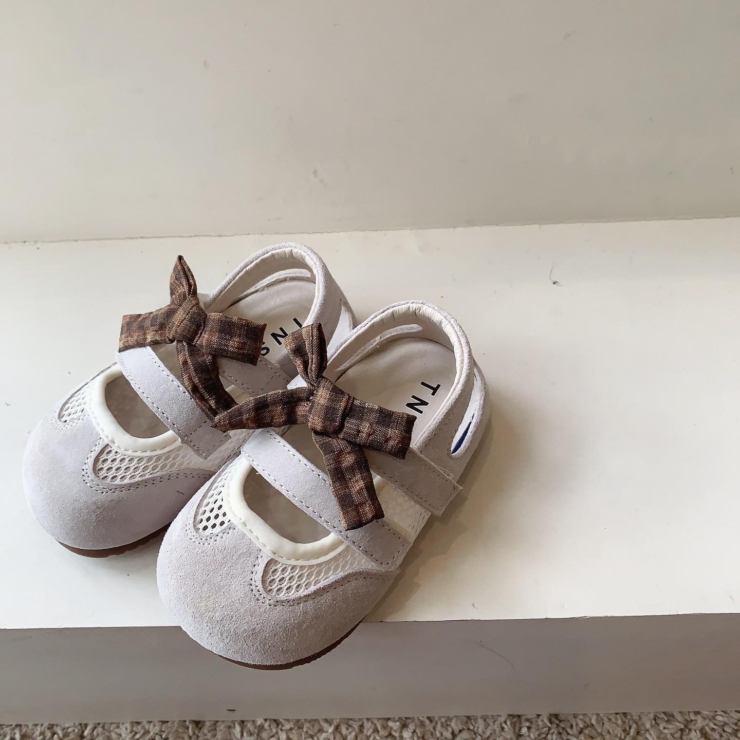 Children s Sandals Girls Baotou Small Single Shoes Baby Mary Jane Shoes Breathable 22 бежевый