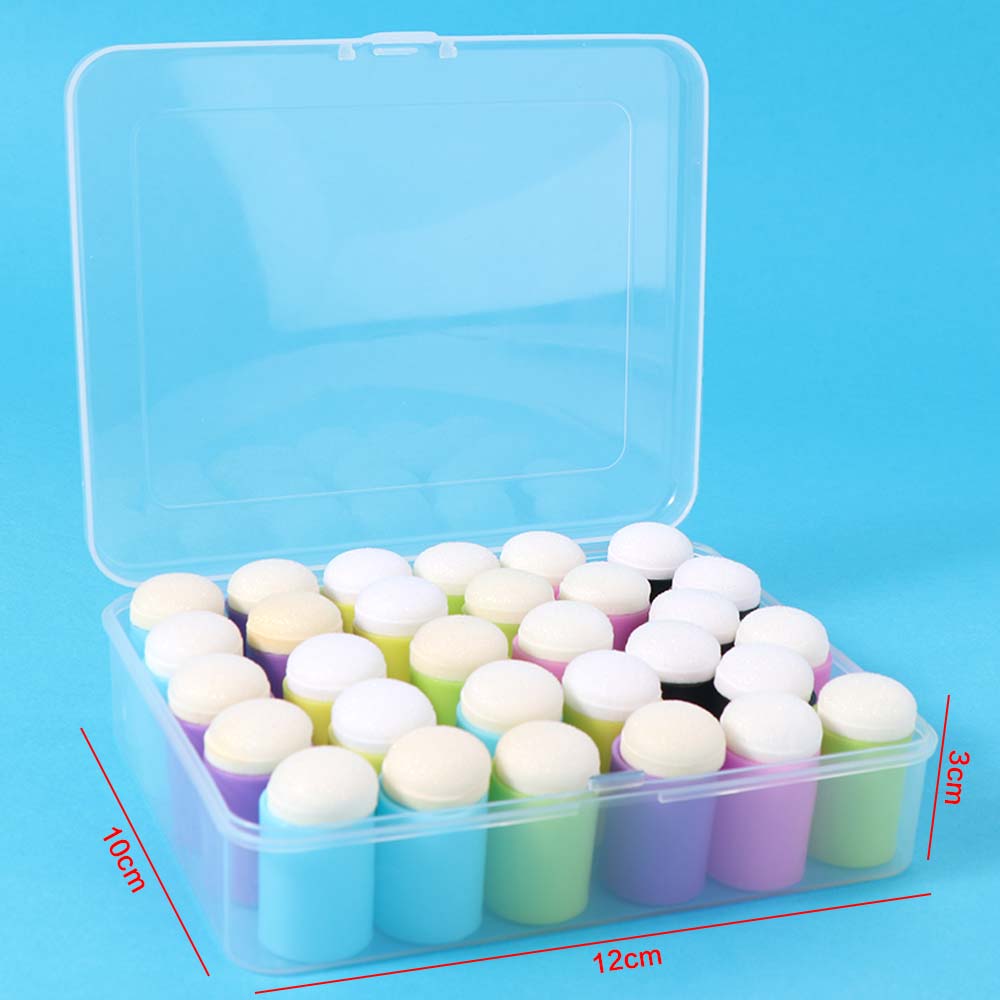 30pcs Inking Staining Dauber Sponge Craft Painting Finger Cot Finger Painting Sponge  Drawing