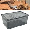 Reptile Feeding Box Turtle Transport Container with Lid Case Animal Habitat Cage for Frog Scorpion