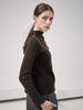 ACUD Rib Patched High-Neck Knit_Brown