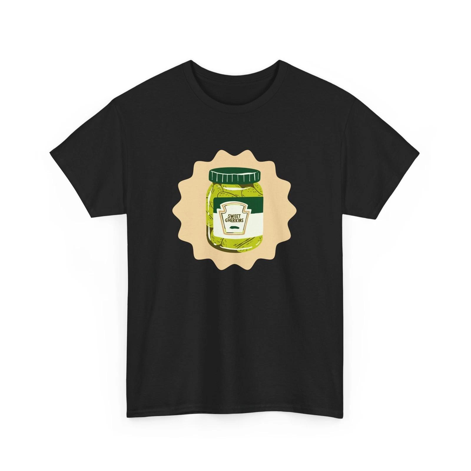 Funny Pickle T- Shirt Vintage Retro T- Shirt Weirdcore Tee Sweet Gherkin Odd Shirt S