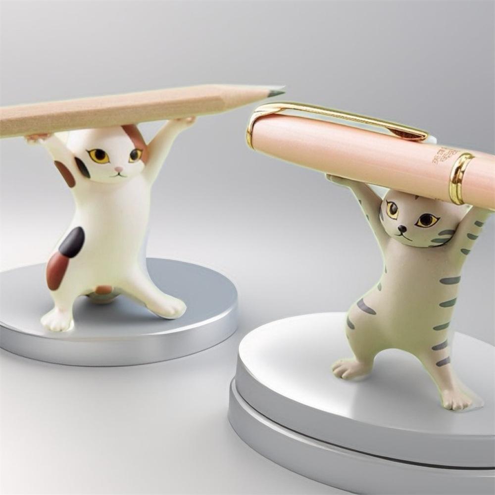 1/5Pcs Dancing Cat Animation Figure Enchanting For Fashion Cake Decoration Cat Model Enchanted Doll Pen Holder Item Placement