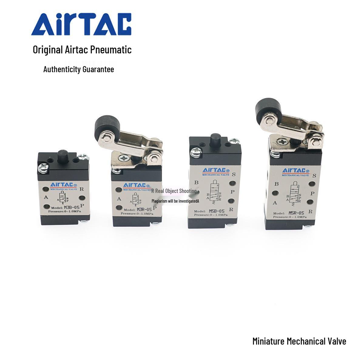 

Механічний клапан AirTAC роликового типу M3B/R/L, M5B/R/L-05 Button Control M3