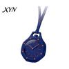 Vintage Pocket Watch Colorful Octagonal Watch, Mechanical Quartz Analog Hollow Case Fashion Accessory Necklace with Faux Leather Strap for Men Women