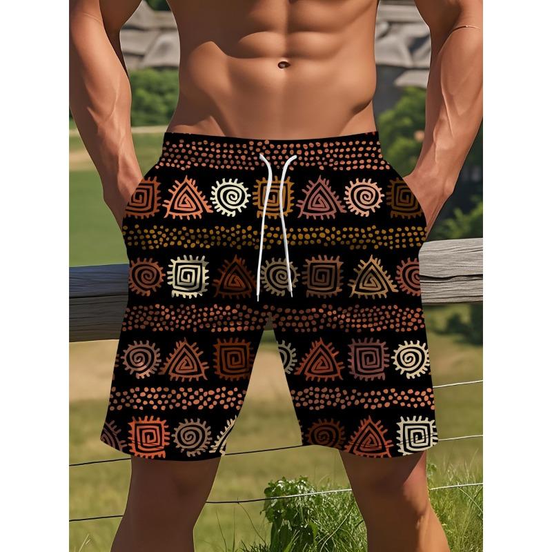 

Men s Summer 3D Printed Tribal Shorts M