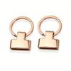 2pcs Metal O Ring Keychain Buckle Spring Hook, Bag Handbag Decor Connection Clasp DIY Hardware Accessories
