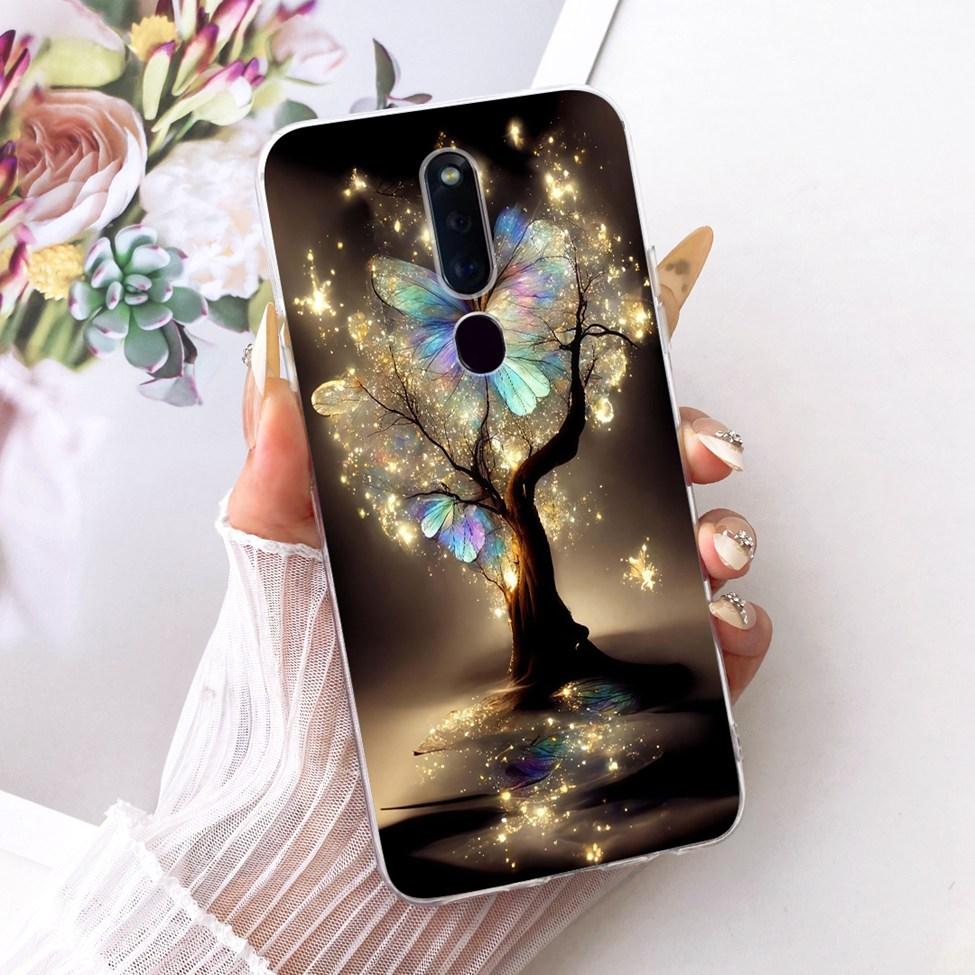 Clear Casing For Oppo F11Pro CPH1969 CPH2209 CPH1987 Phone Case For Oppo F11 Pro Cover Fashion Butterfly Funny Cute Painted
