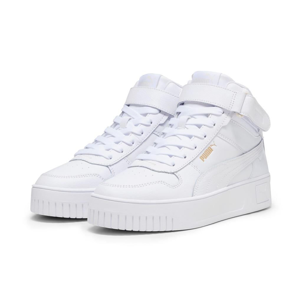 PUMA CARINA STREET MID Platform Sneakers 392337 01 in Puma Women's High-Top White/Gold