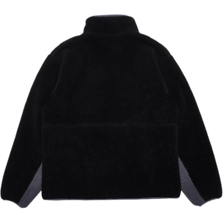 FILA X OUTDOOR PRODUCTS Velvet Jackets Unisex Black Stand Collar Moderate FS2PLC4O01X-BLK