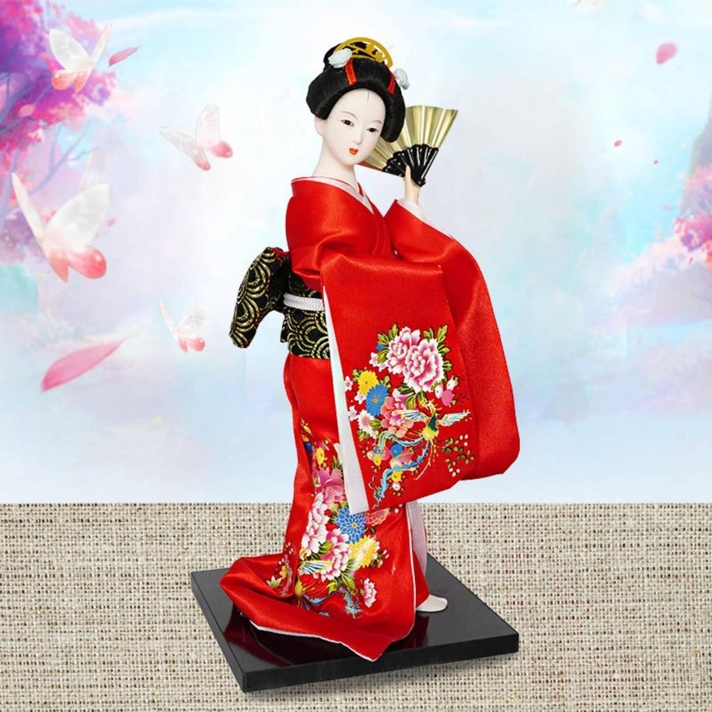 Geisha Doll Japanese Decoration Ornamental for Collectors