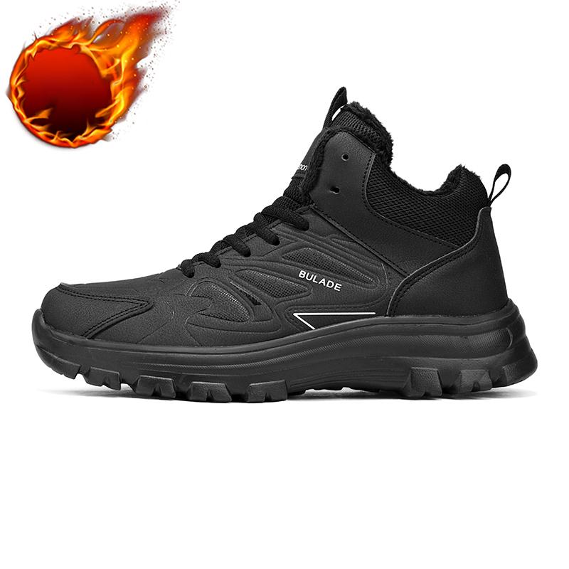Winter Snow Boots For Men Women Keep Warm Cotton Shoes Outdoor Hiking Shoes Plush Warm High Ankle Boots Big Size 48 Man Sneakers