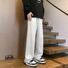 Japanese fashion brand heavyweight casual sweatpants for men in spring and autumn, new gray wide leg pants for teenagers,  casual pants