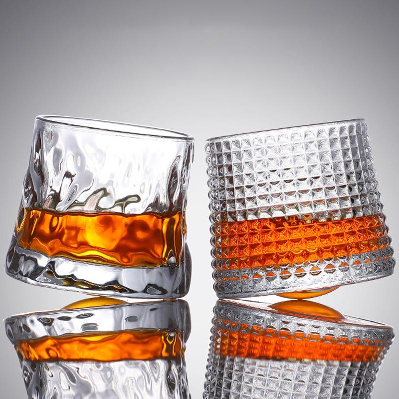 Kreativní sklenice na whisky Odolné točené sklo Koktejly Víno Brandy Šálek Voda Džus Čaj Hrnek Párty Sklenice na pití