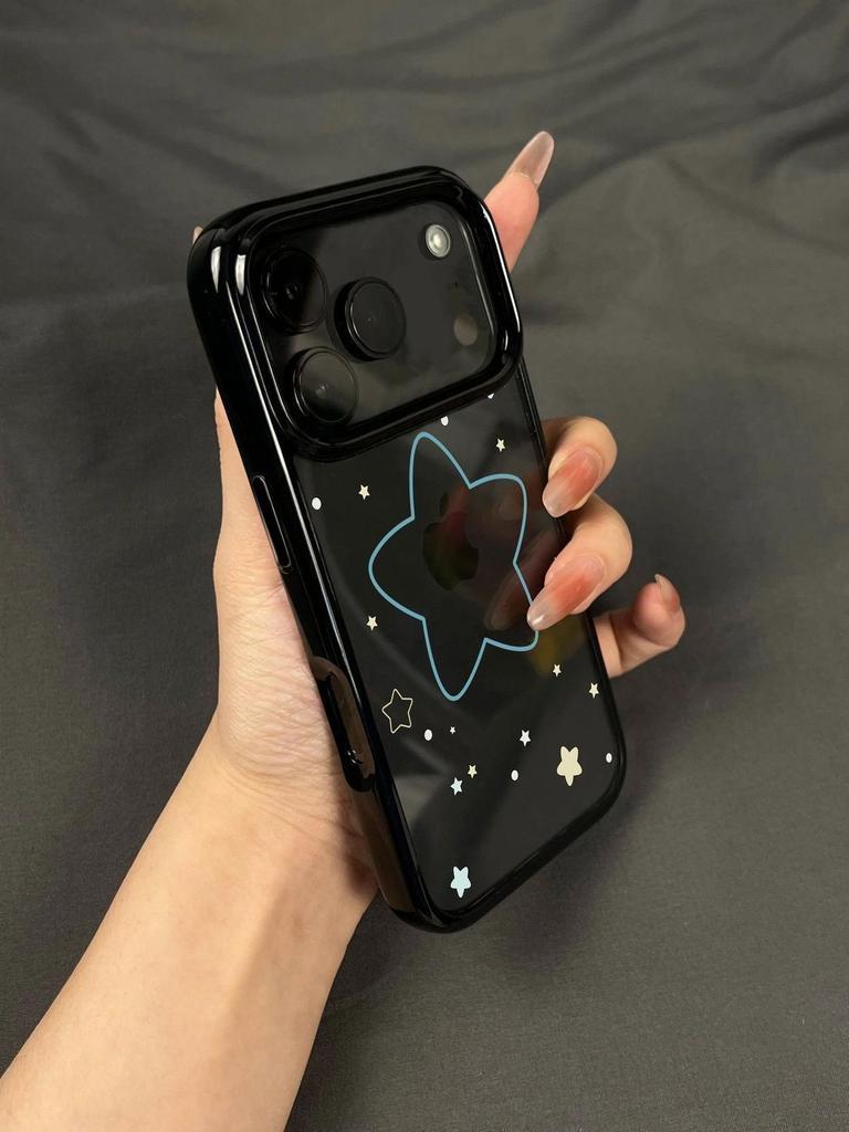 Blue Line Stars for Apple 17promax Mobile Phone Case Iphone16plus/15pro/14/13/12