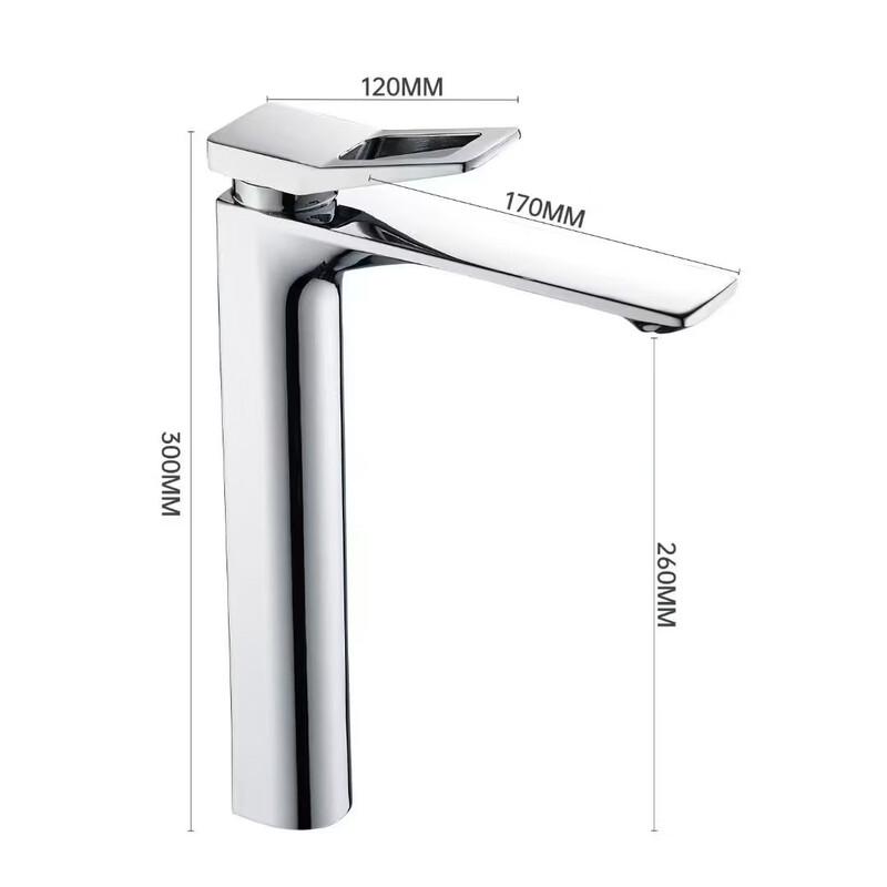 TLXT Gunmetal Tall Basin Faucet