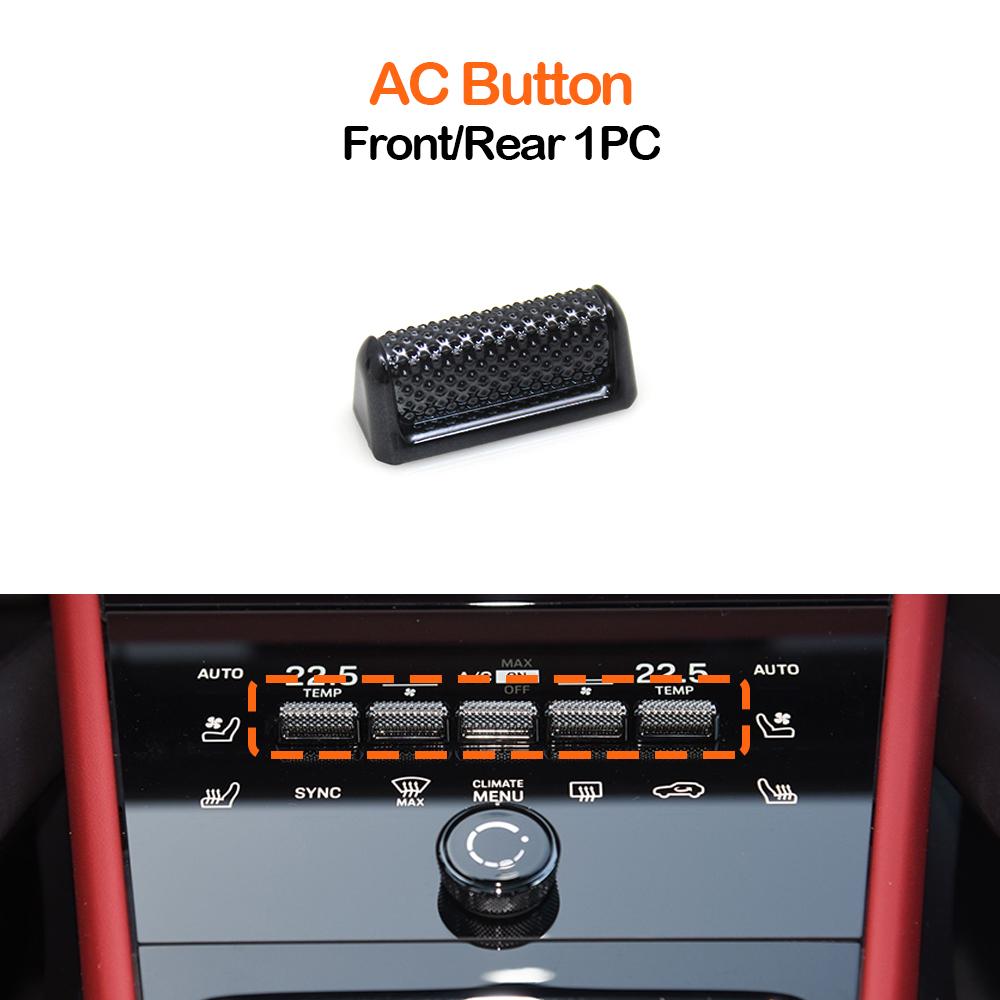 Car Front Rear Air AC Switch Button Cover Audio Volume Control Knob For Porsche Panamera 976 Macan 95C Cayenne 9YA-2 2024-2026