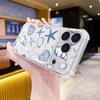 Starfish shell, Japanese and Korean ins high-end iPhone17 mobile phone case, Apple 16Pro new all-inclusive transparent case 15.