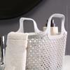 Multifunctional Shower Basket Drainable Bath Basket Portable Hollow Out Storage Basket