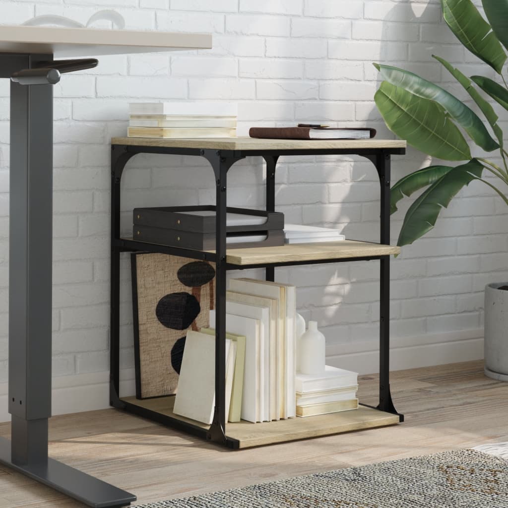 Vidaxl Printer Stand, 3-Tier, Sonoma Oak, 43X48X64 Cm