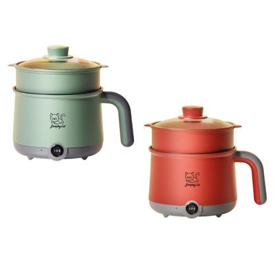 Buharlı Pişirme Tenceresi Çok Amaçlı Mini Hot Pot Yumurta Noodle Ramen Shabu Shabu için Noodle Pişirici Yurt Odası