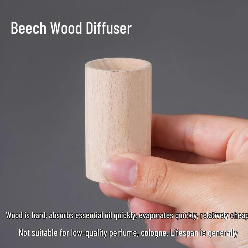 Natural Wood Aromatherapy Diffuser and Air Freshener - Indoor Ornament for Essential Oil and Car Use
